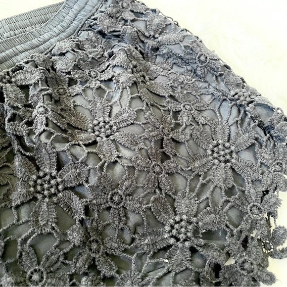 ✨ Abercrombie & Fitch Lace Floral Crochet Lined Black Drawstring Shorts Size S - Picture 4 of 5